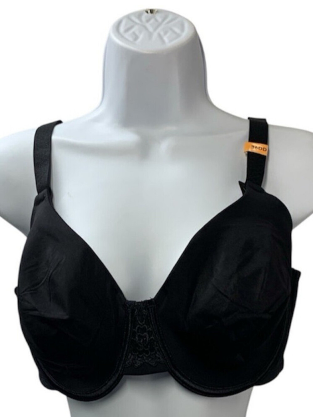 Vanity Fair 76080 Beauty Back Smoothing Full Figure Minimizer Bra Black 36DD